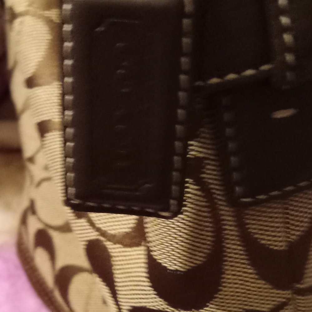 Vintage Coach Soho Brown Suede  EUC Signature Slim Mini Buckle Shoulder Bag - Picture 2 of 11